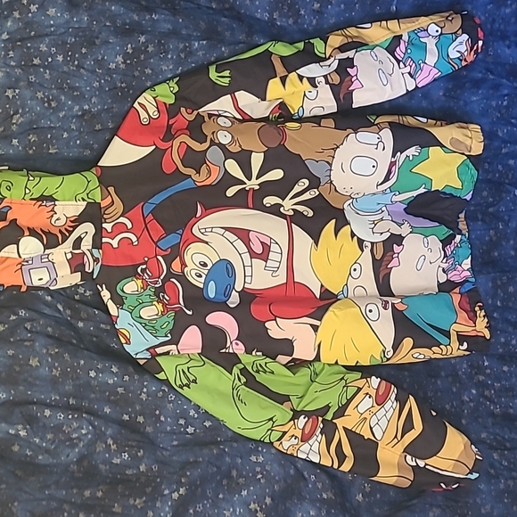 Members Only x Nickelodeon [+ Dolls Kill] Unisex 90s Cartoons Windbreaker Jacket - Picture 8 of 17